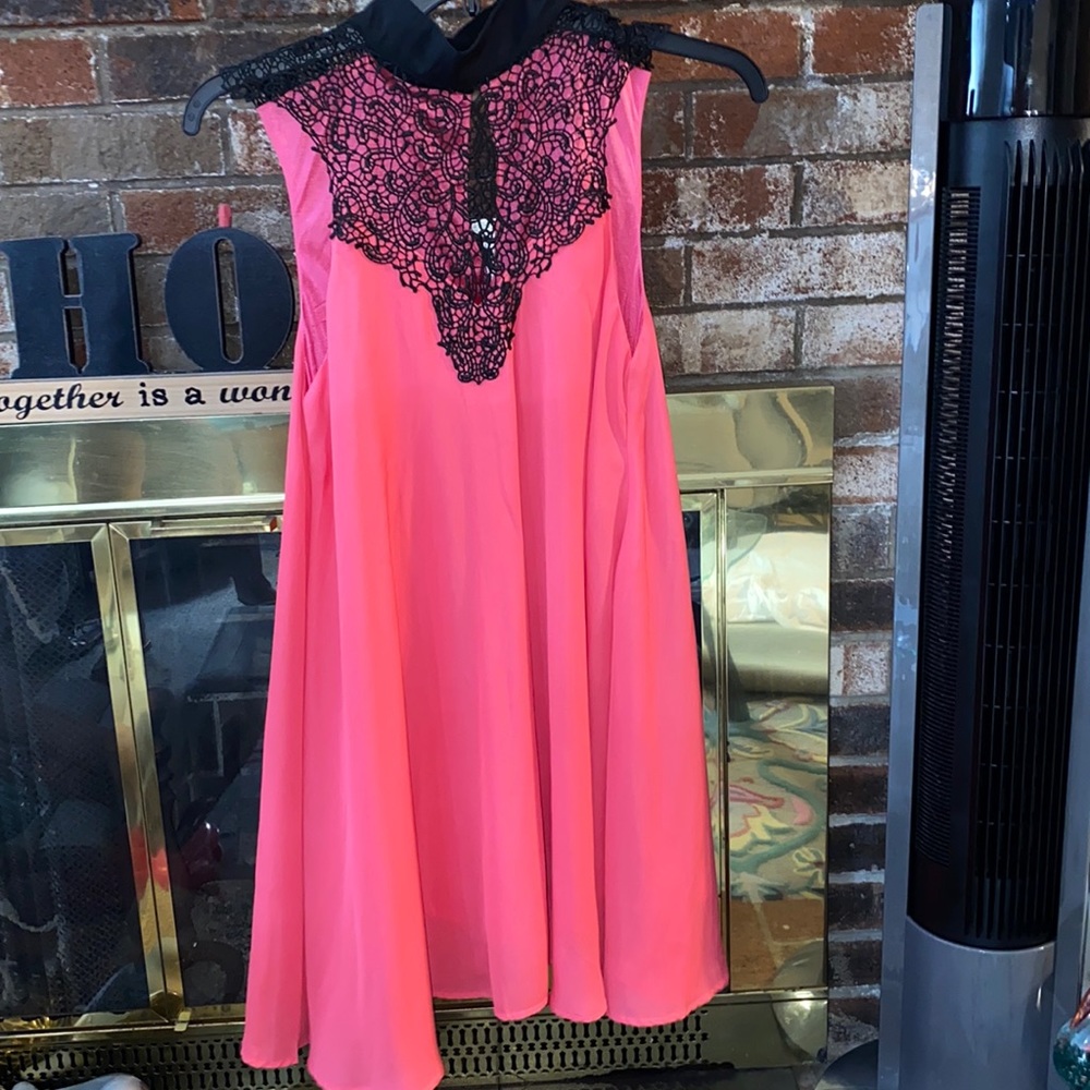 Hot Pink babydoll dress